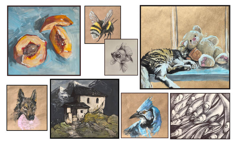 рисунки Анны Смеловой - основателя проекта